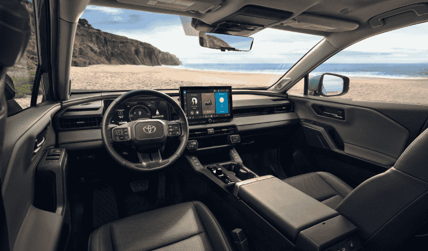 Interior of Toyota vehicle
