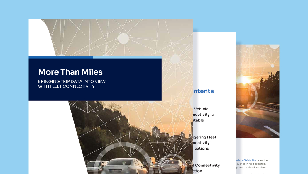 first three pages of the white paper More than Miles Bringing Trip Data Into View