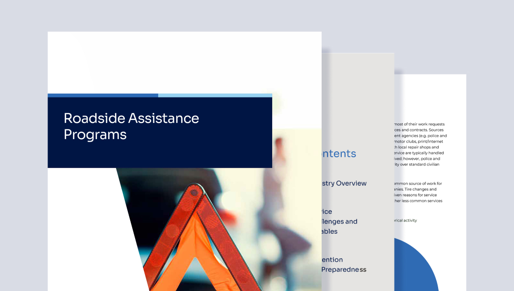 first three pages of the whitepaper Roadside Assistance Programs