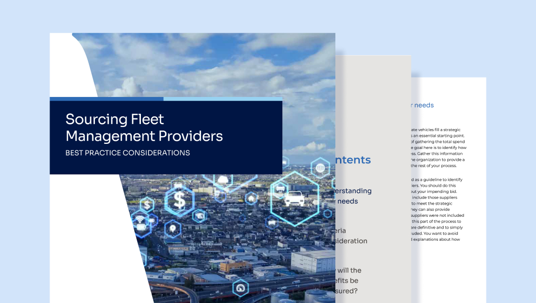 first three pages of the whitepaper Sourcing Fleet Management Providers