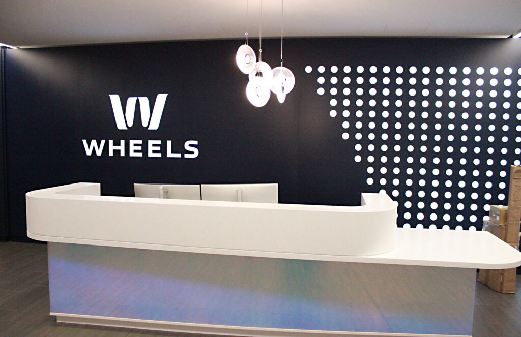 Front desk at Wheels office