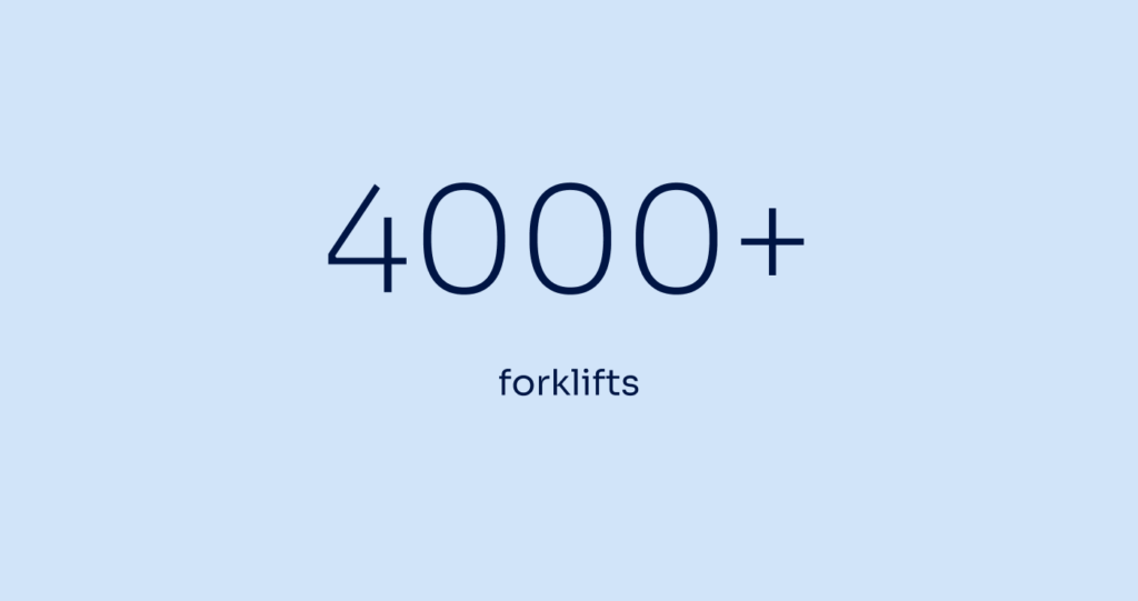 4000+ forklifts