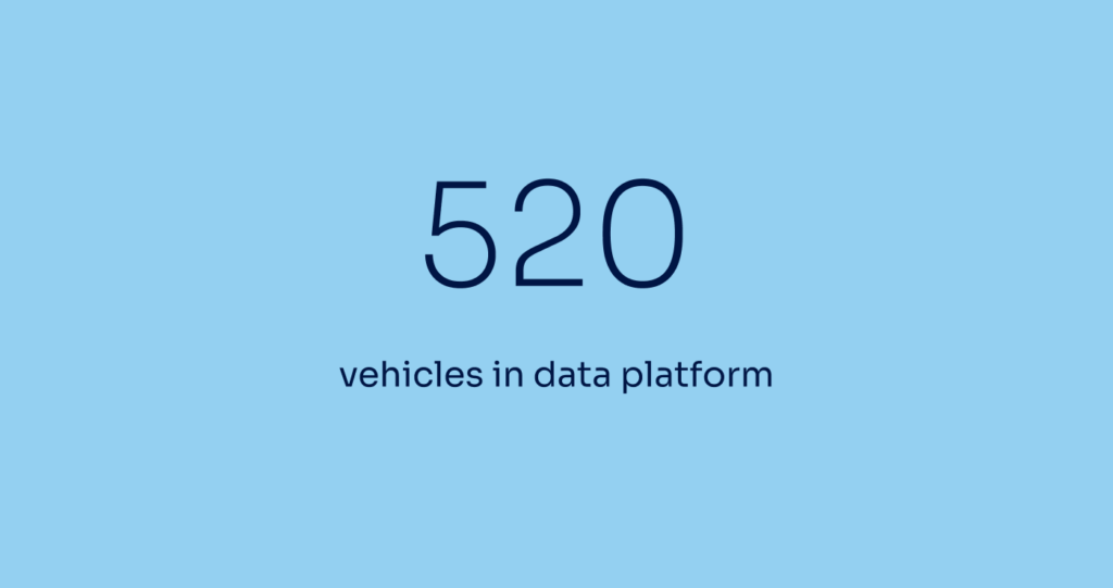 520 vehicles in data platform