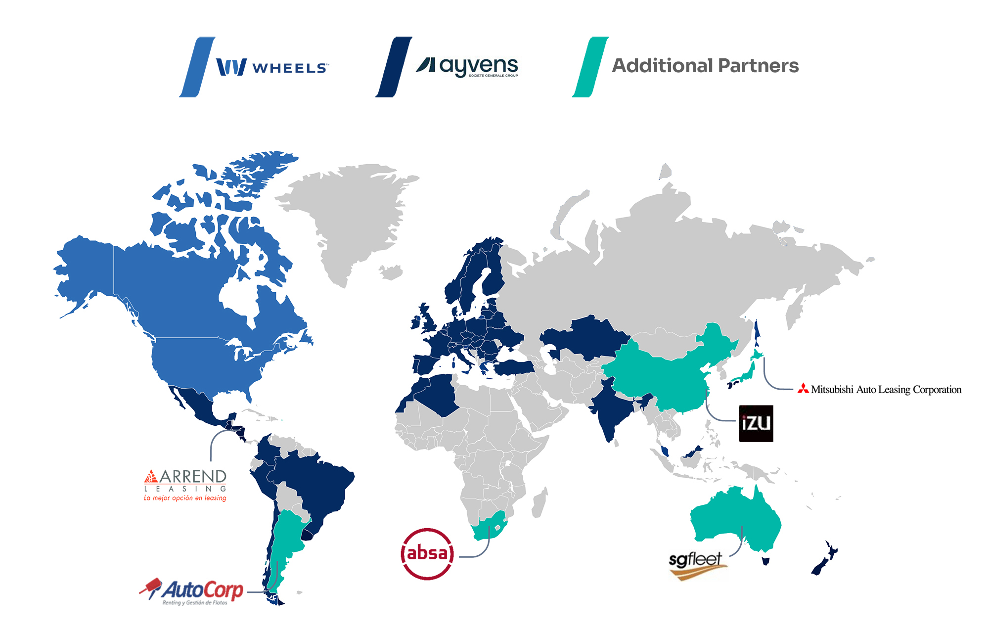 Global partnership map