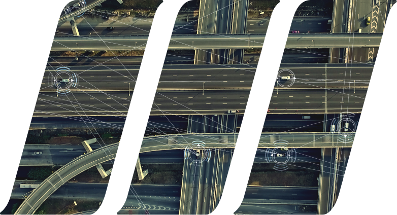 image of cars on a highway system show how cars are connected