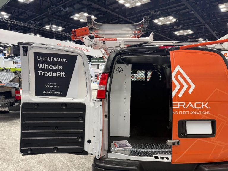 van with back door open showing wheels TradeFit