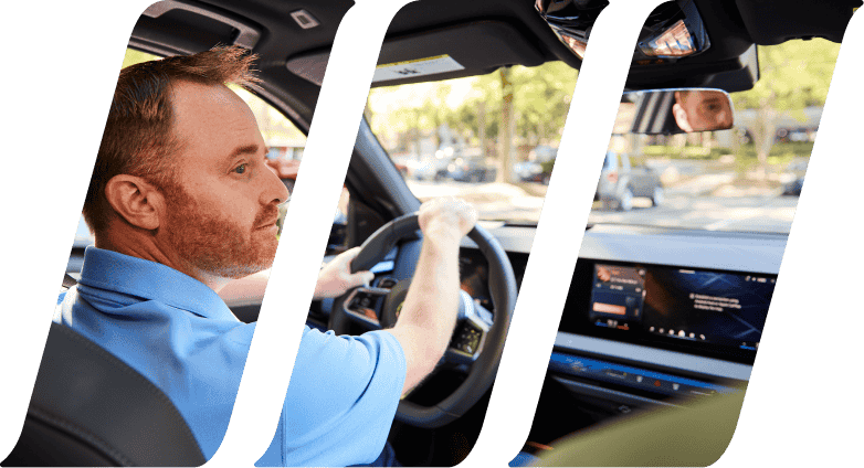 wheels employee in vehicle